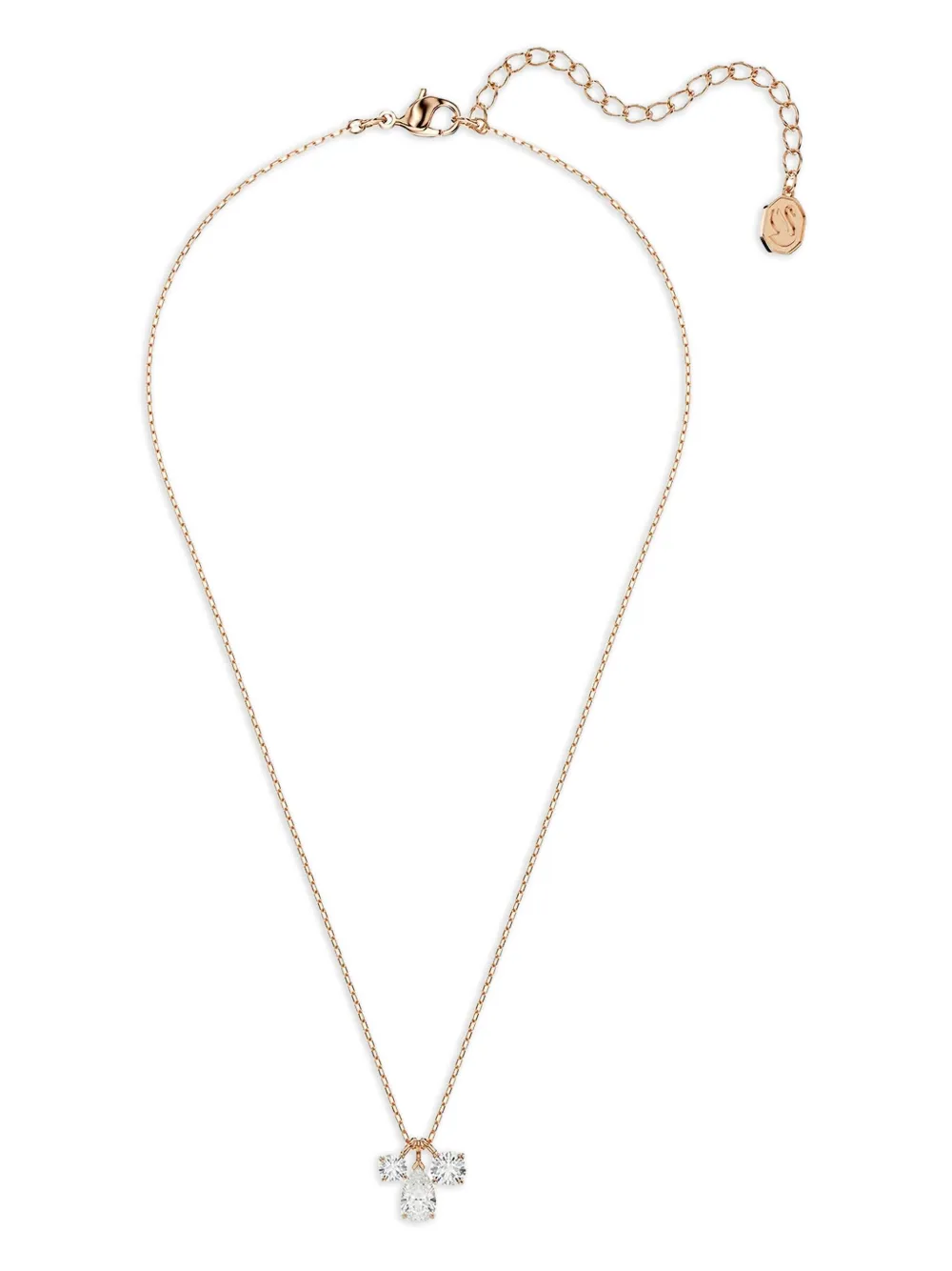 Mesmera rose-gold pear-drop necklace