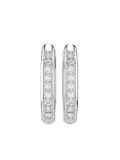 Swarovski hexagon-cut crystal earrings - White