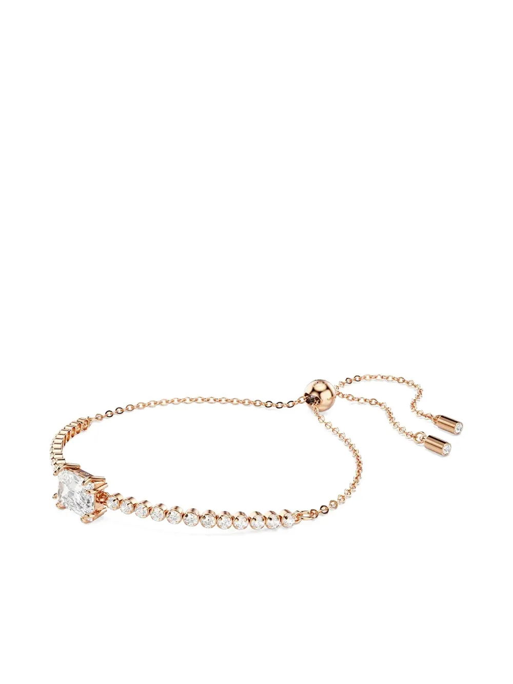 Swarovski Swaroski Matrix Gold-tone Plated Tennis Bracelet In Gold