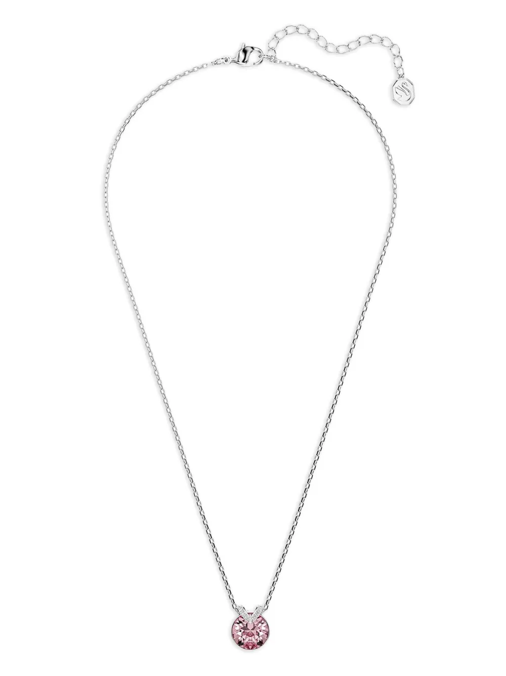 Bella V crystal-embellished pendant necklace