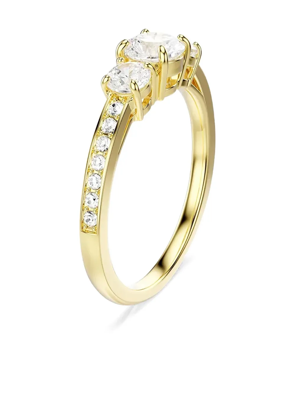 Swarovski Stilla Attract three-stone ring - Goud