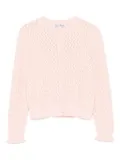 Tartine Et Chocolat pointelle-knit cardigan - Pink