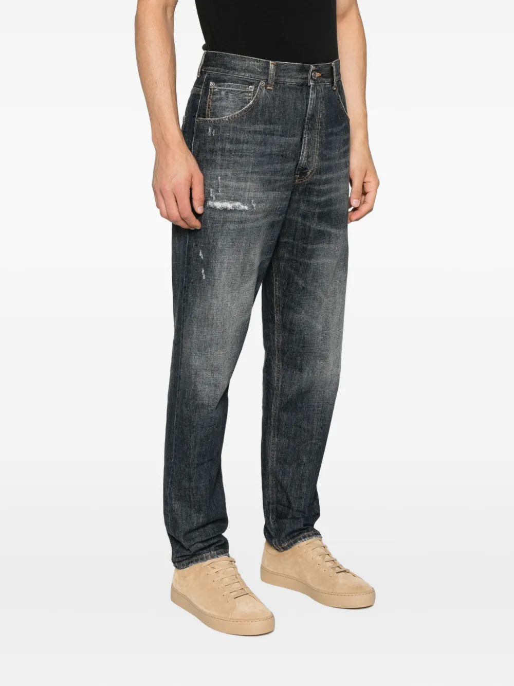 DONDUP distressed jeans Blauw