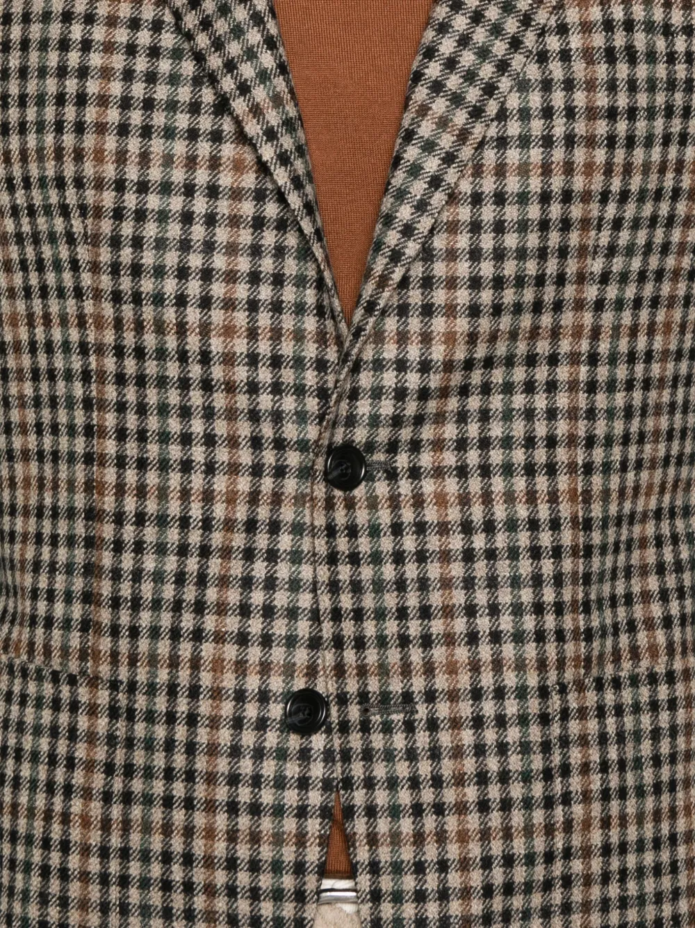 Tagliatore Blazer met gingham ruit Bruin