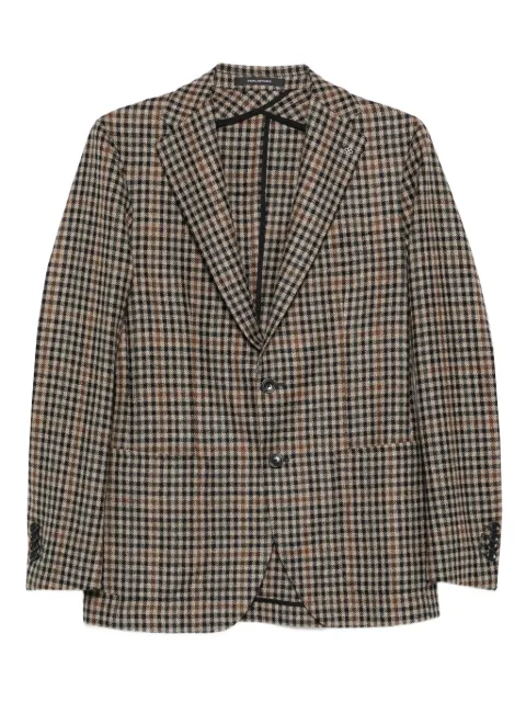 Tagliatore gingham-check blazer