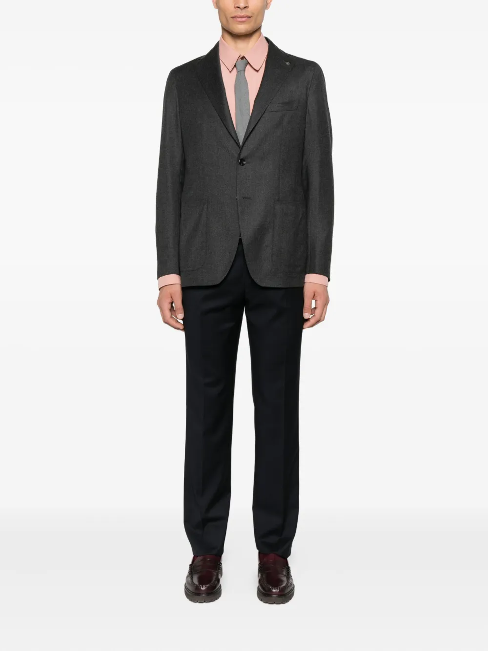 Tagliatore Blazer met twee knopen Grijs