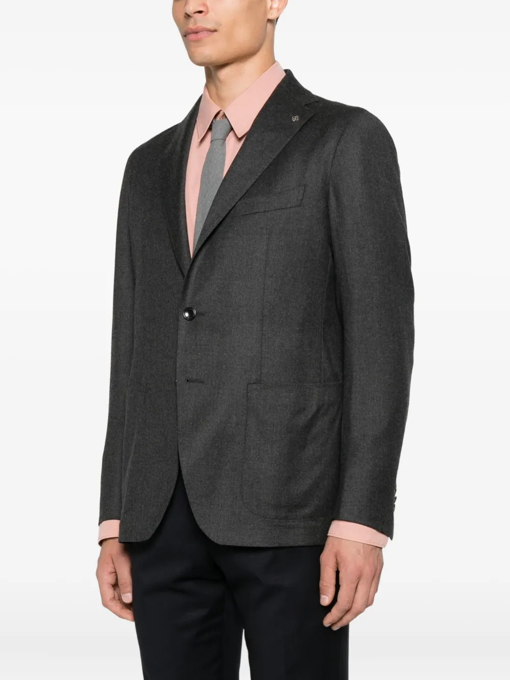 Tagliatore Blazer met twee knopen Grijs