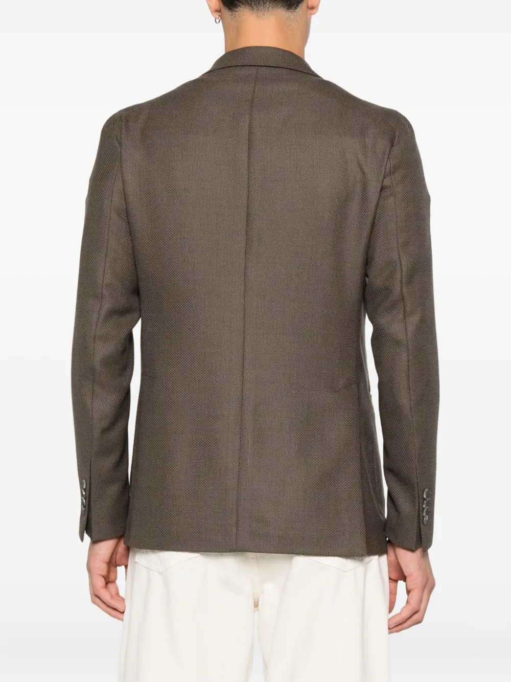 Tagliatore Blazer met twee knopen en textuur Bruin