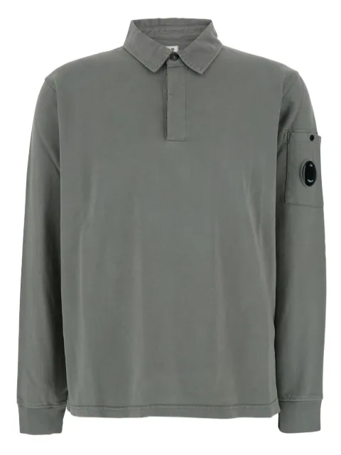 C.P. Company polo-collar sleeve-lens sweatshirt