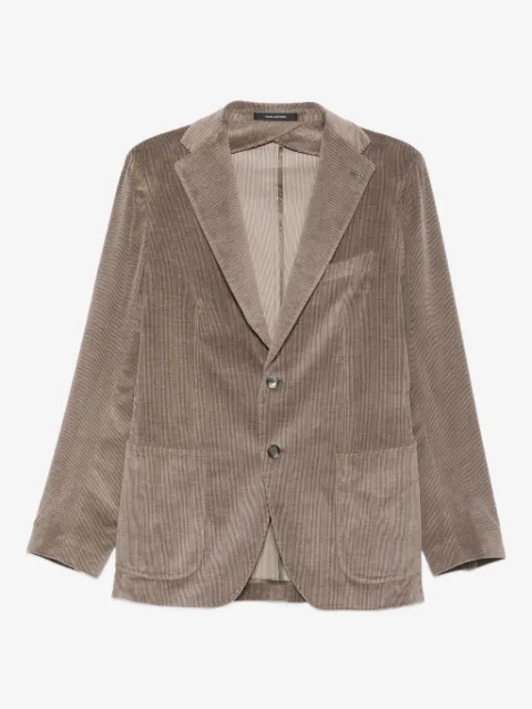 Tagliatore corduroy patch-pocket blazer