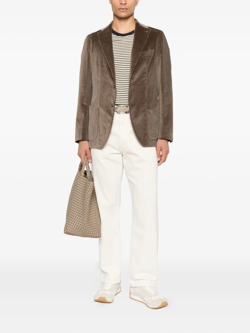 Tagliatore Ribfluwen blazer Bruin