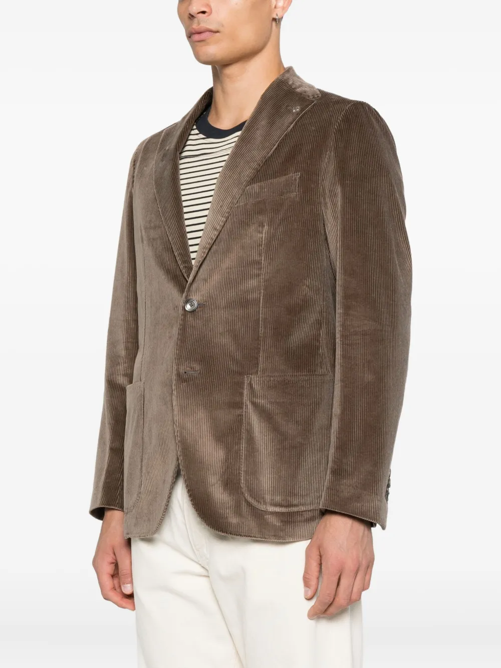 Tagliatore Ribfluwen blazer Bruin