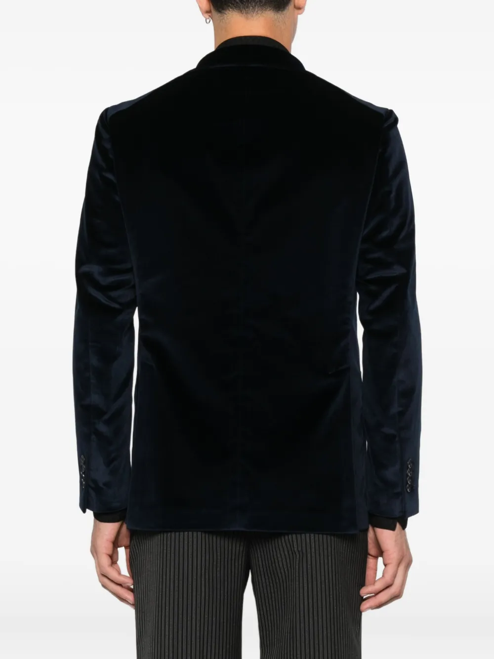 Tagliatore Fluwelen blazer Blauw