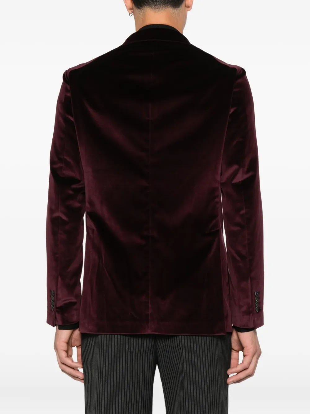 Tagliatore Fluwelen blazer Rood