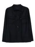 Tagliatore buttoned flap-pocket overshirt - Blue
