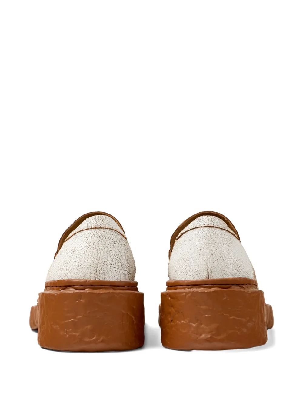 CamperLab Vamonos penny leather loafers White
