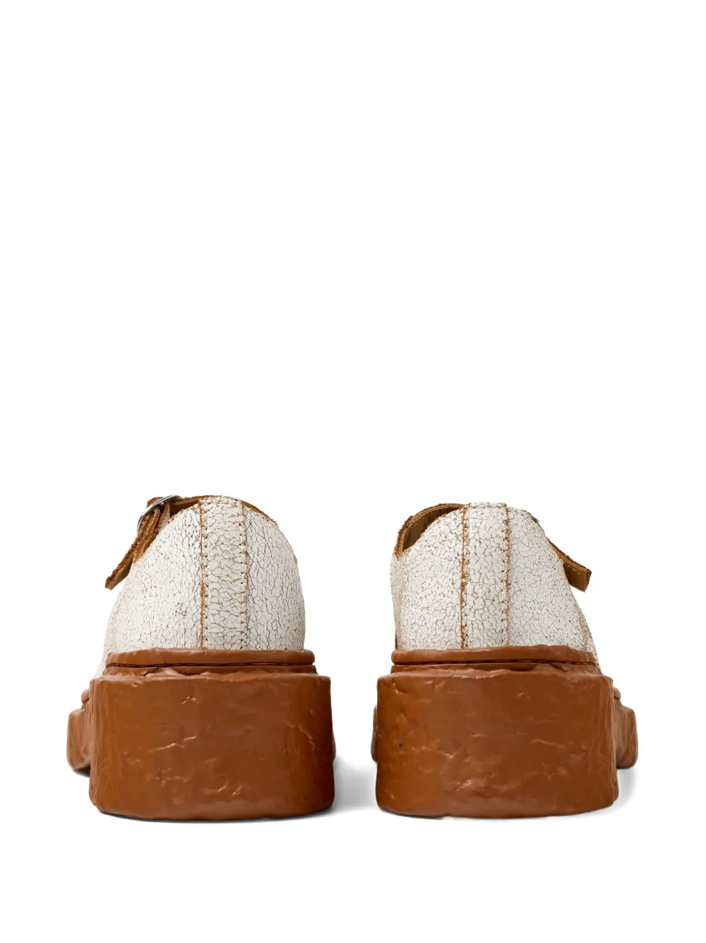 Camperlab Vamonos Double-buckle Loafers In White
