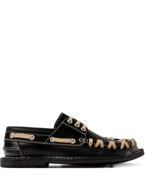 CamperLab Eki leather lace-up boat shoes