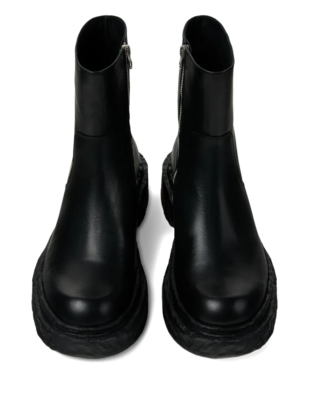 CamperLab zip-detail textured boots Black