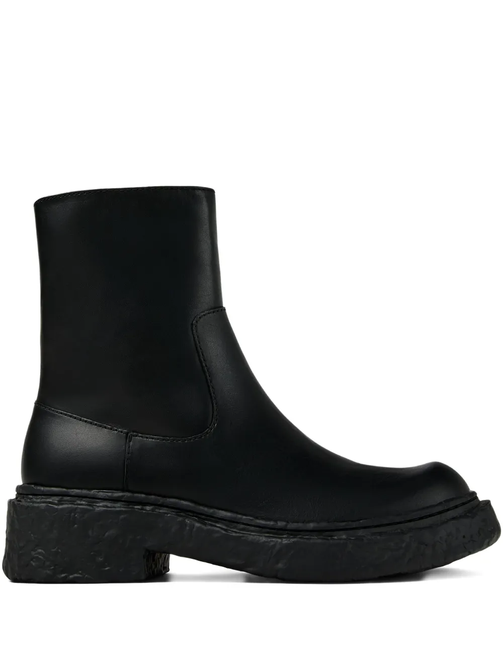 CamperLab zip-detail textured boots Black
