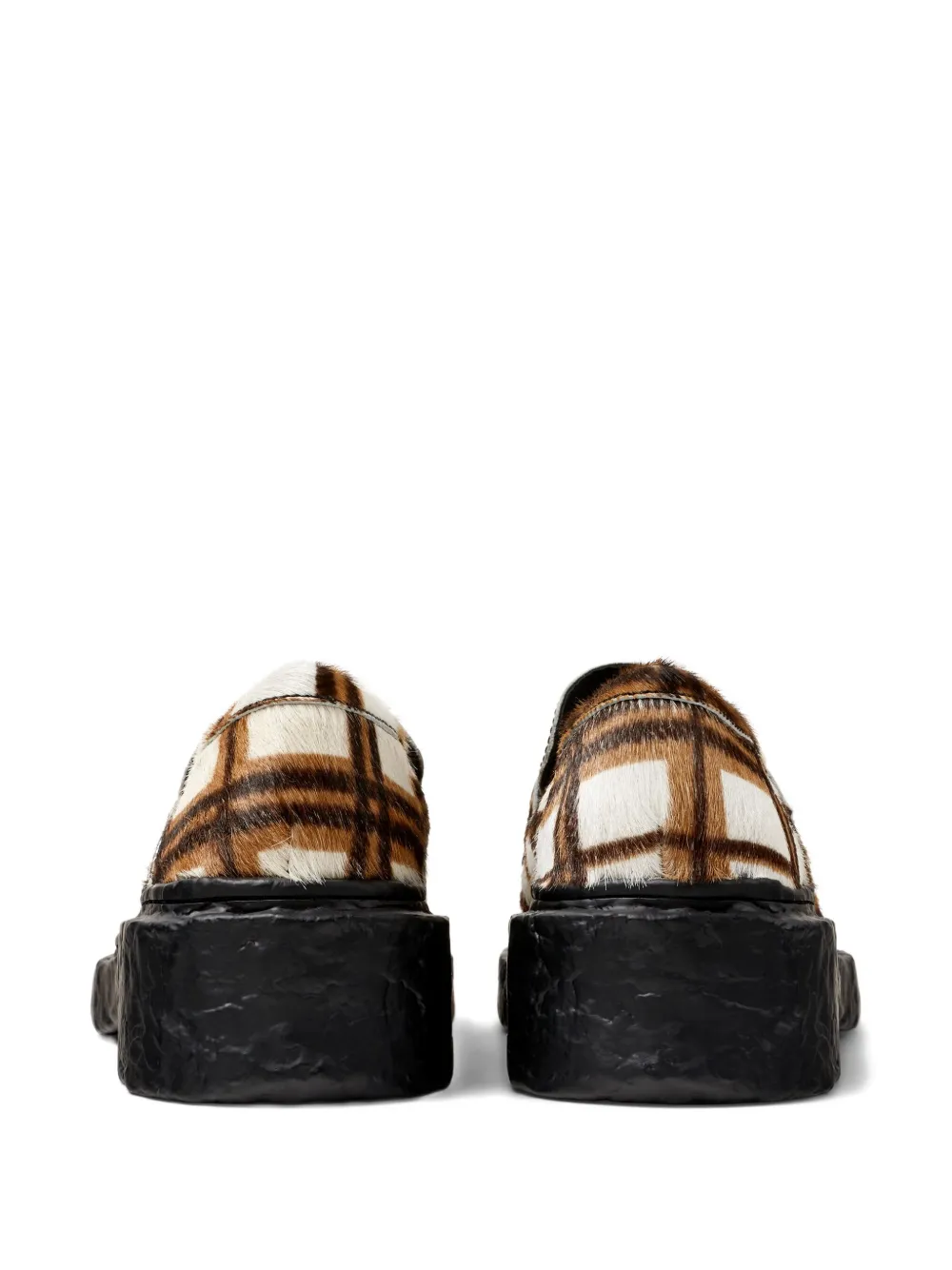 CamperLab Vamonos checked-pattern loafers White