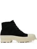 CamperLab Traktori frayed lace-up boots - Black