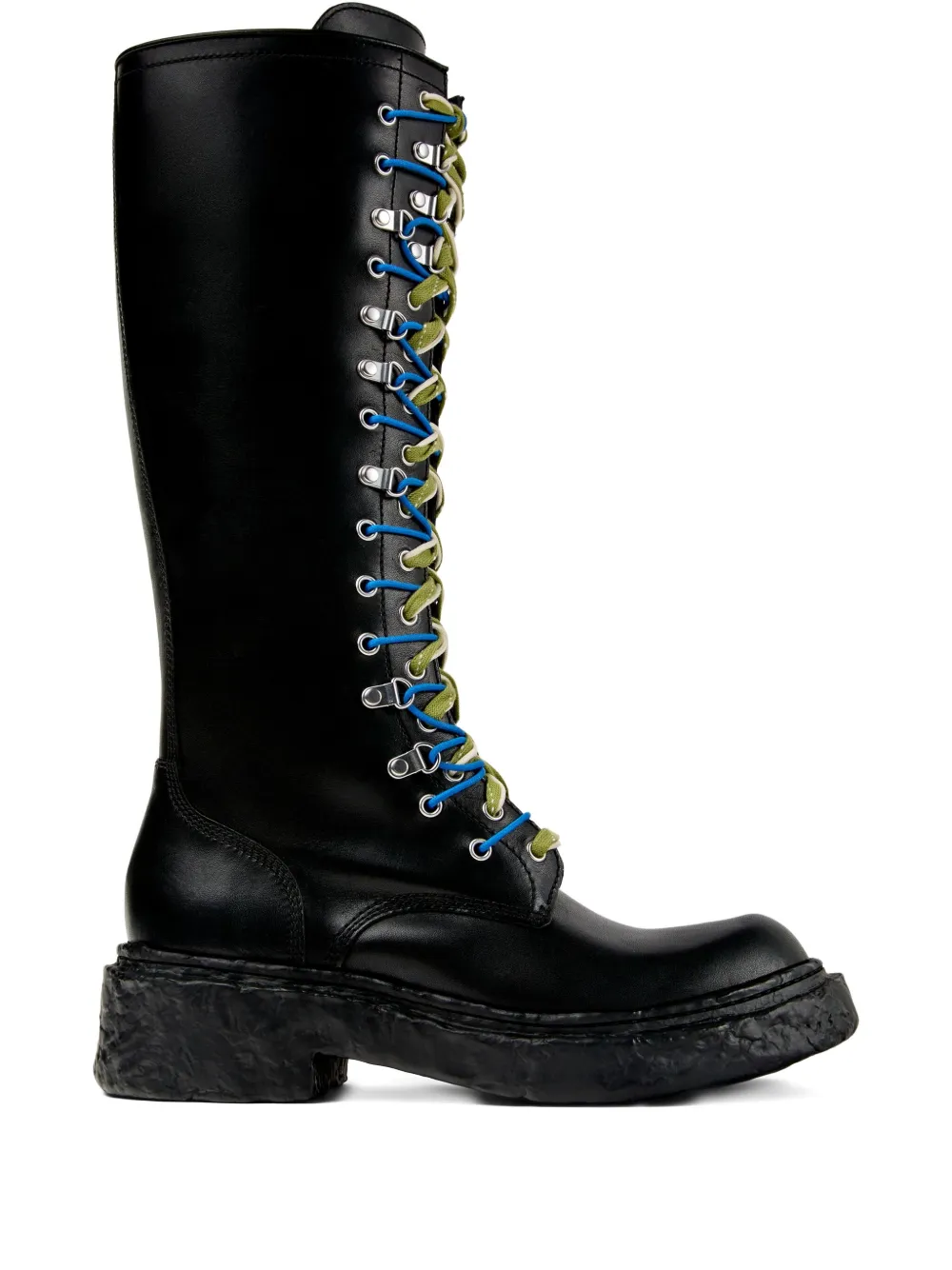 CamperLab Vamonos lace-up leather boots Black