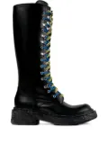 CamperLab Vamonos lace-up leather boots - Black
