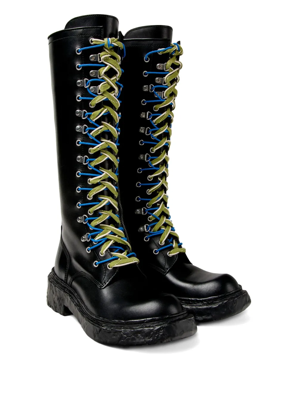 CamperLab Vamonos lace-up leather boots Black