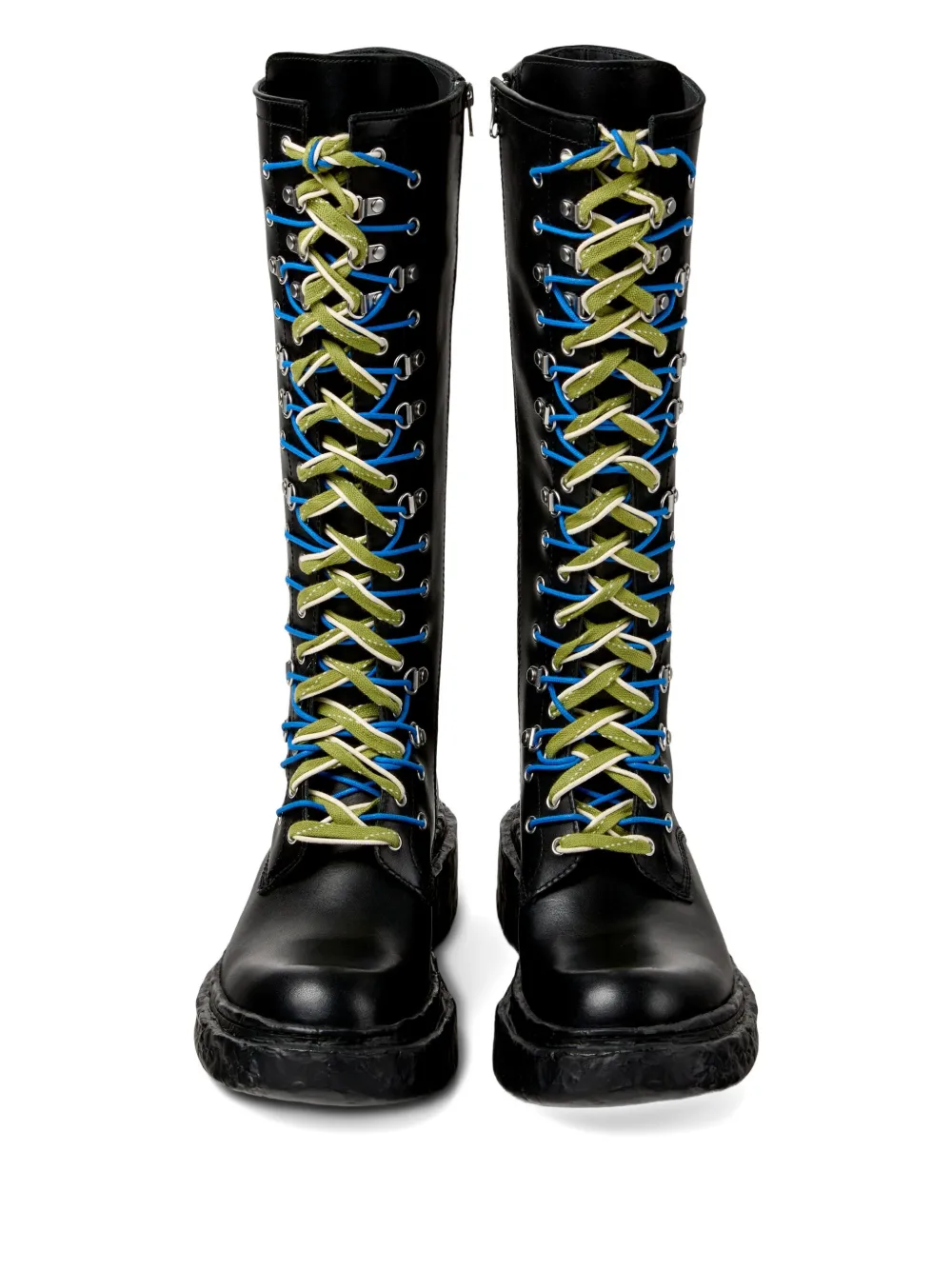 CamperLab Vamonos lace-up leather boots Black
