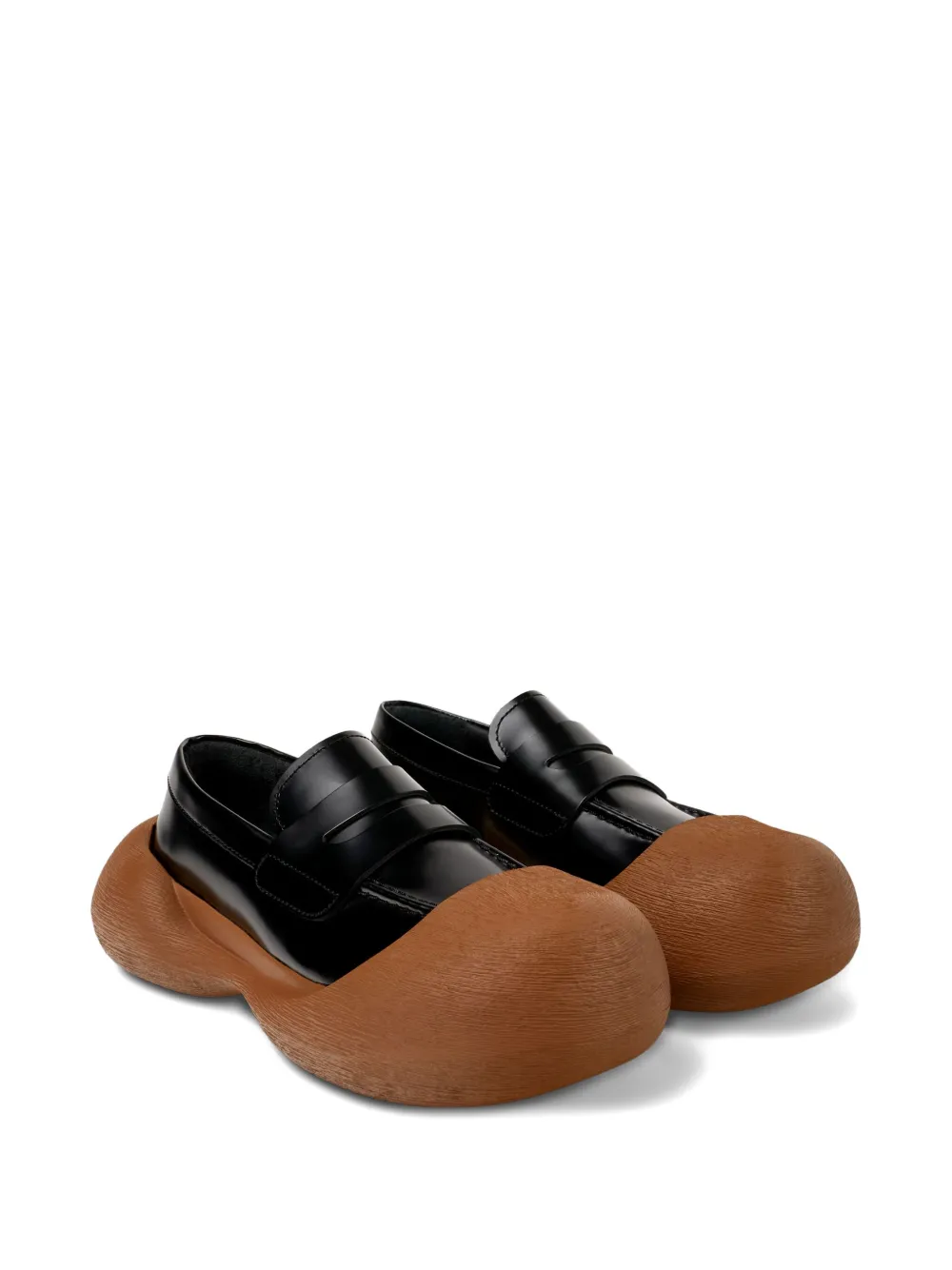 CamperLab Caramba penny leather loafers Black