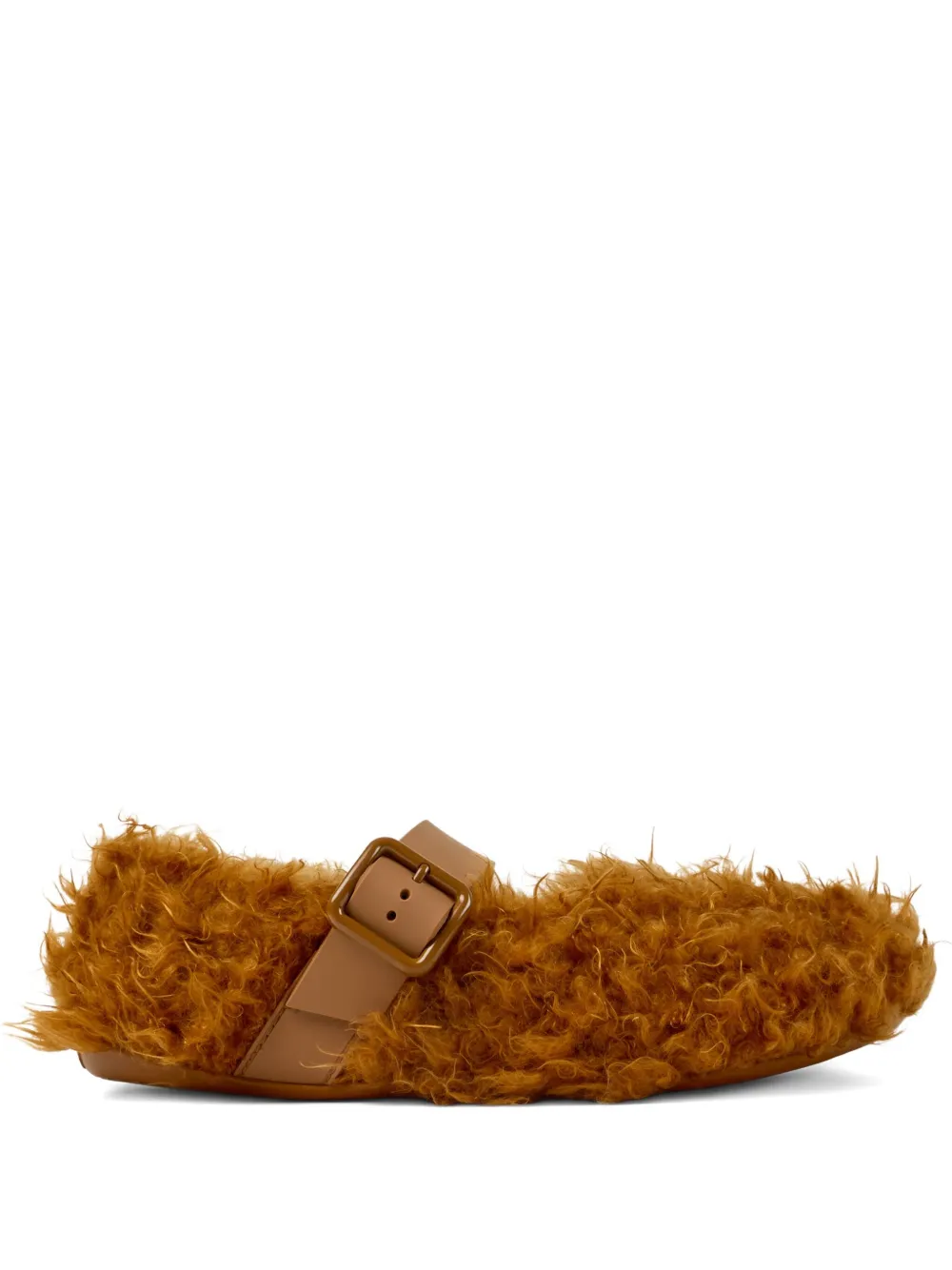 CamperLab Wabi slippers met gesp Bruin