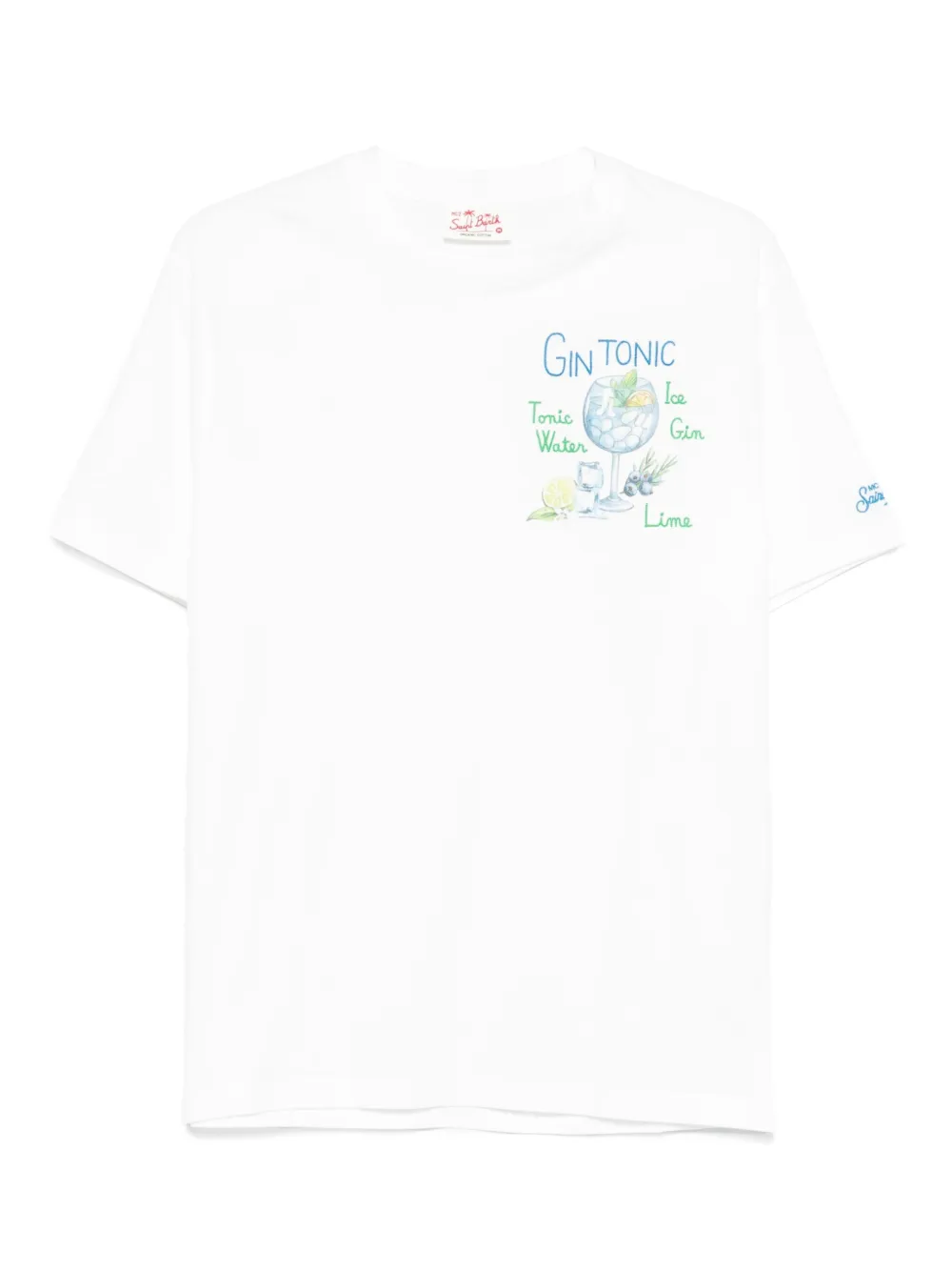 MC2 Saint Barth T-shirt met gin-en-tonic-print Wit