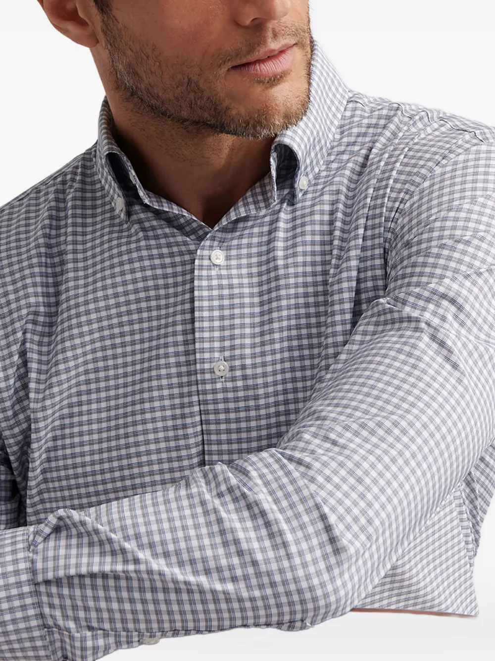 Peter Millar Cashiers Checked Button-down Shirt In Pattern