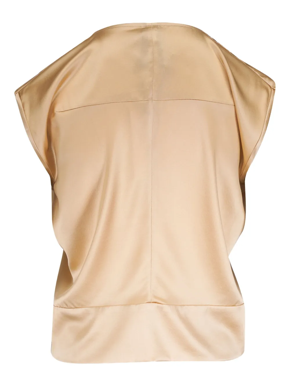 Zero + Maria Cornejo Blouse met V-hals - Beige