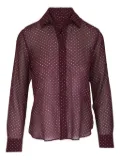 Nili Lotan Gaia polka-dot button-down shirt - Red