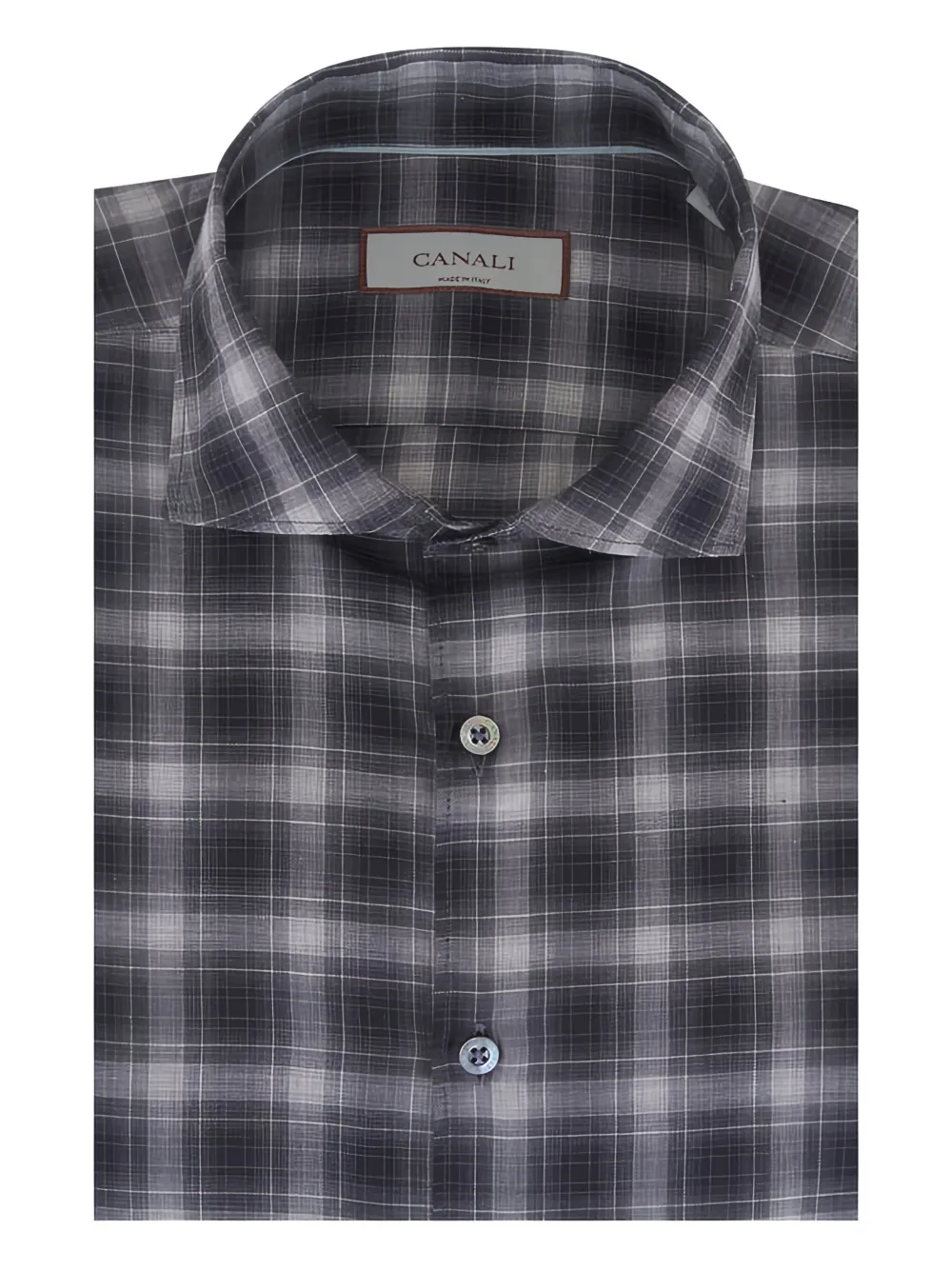 Canali plaid button shirt | Grey | Image 1
