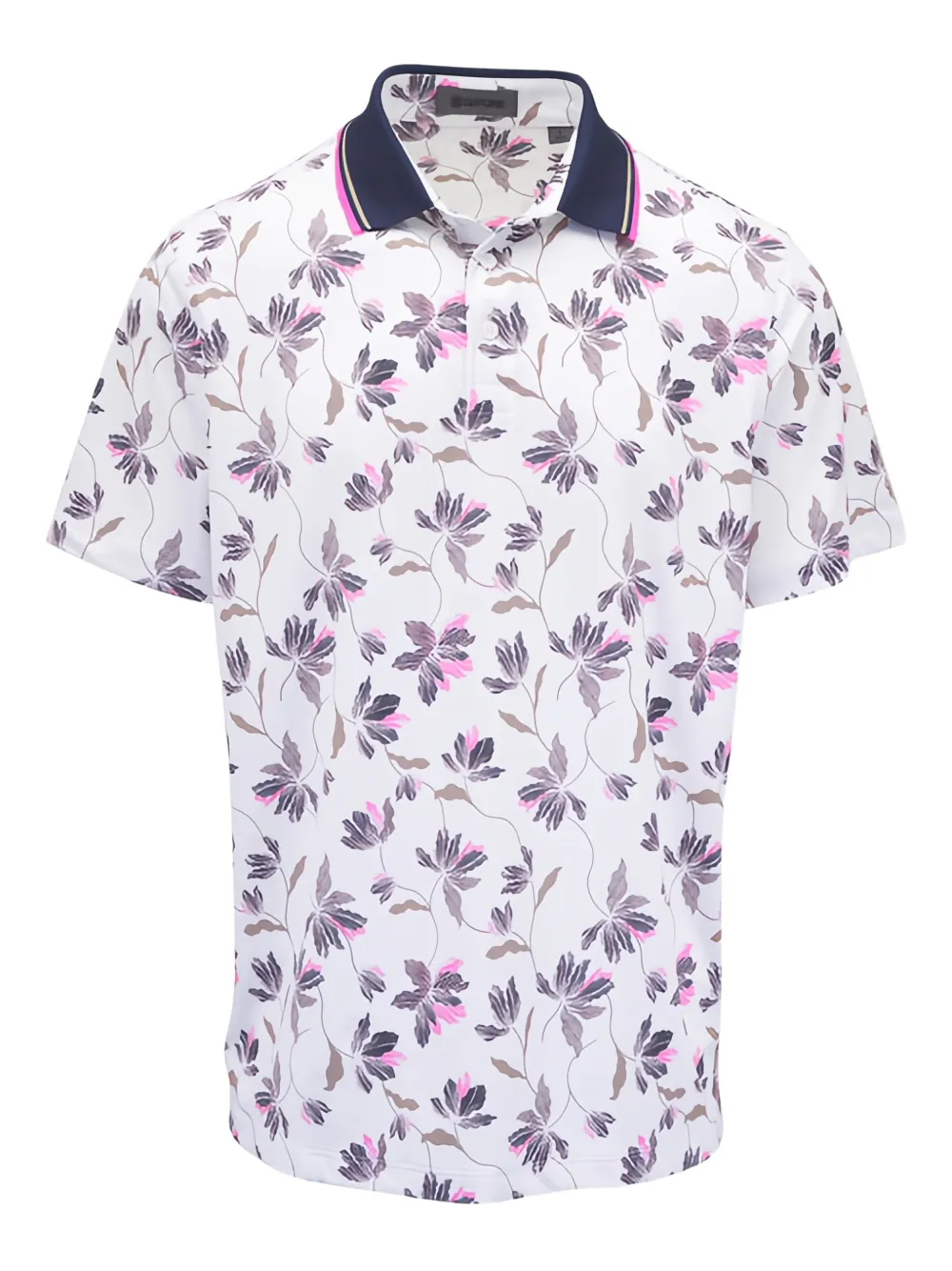 G/FORE floral-print polo shirt - Bianco