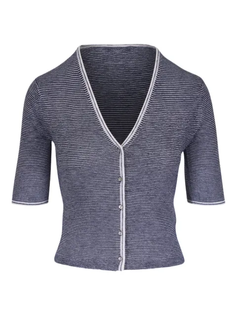 Vince striped button cardigan