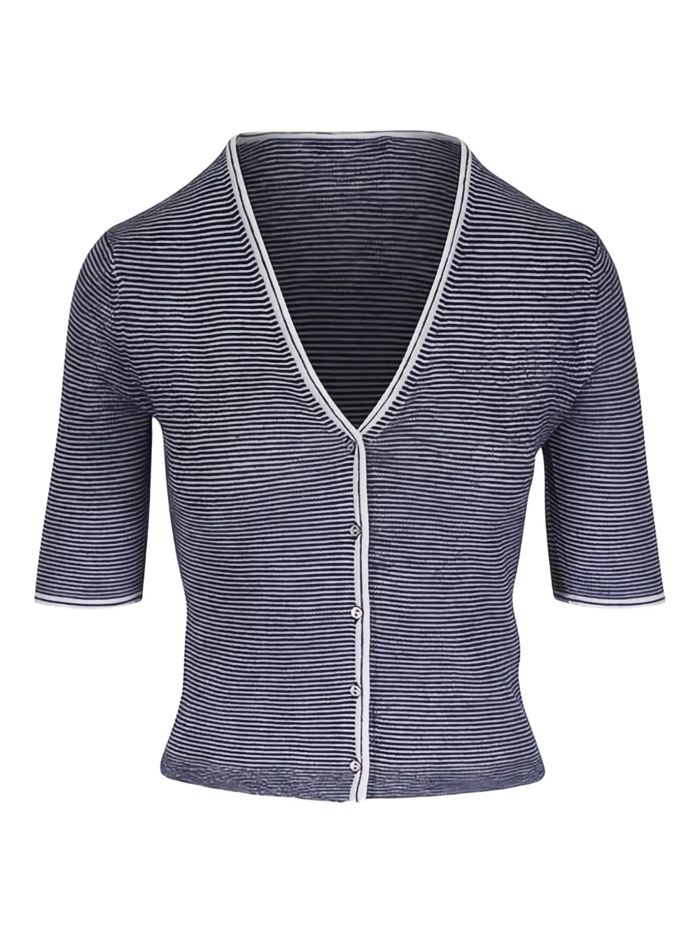 Vince striped button cardigan - Blu