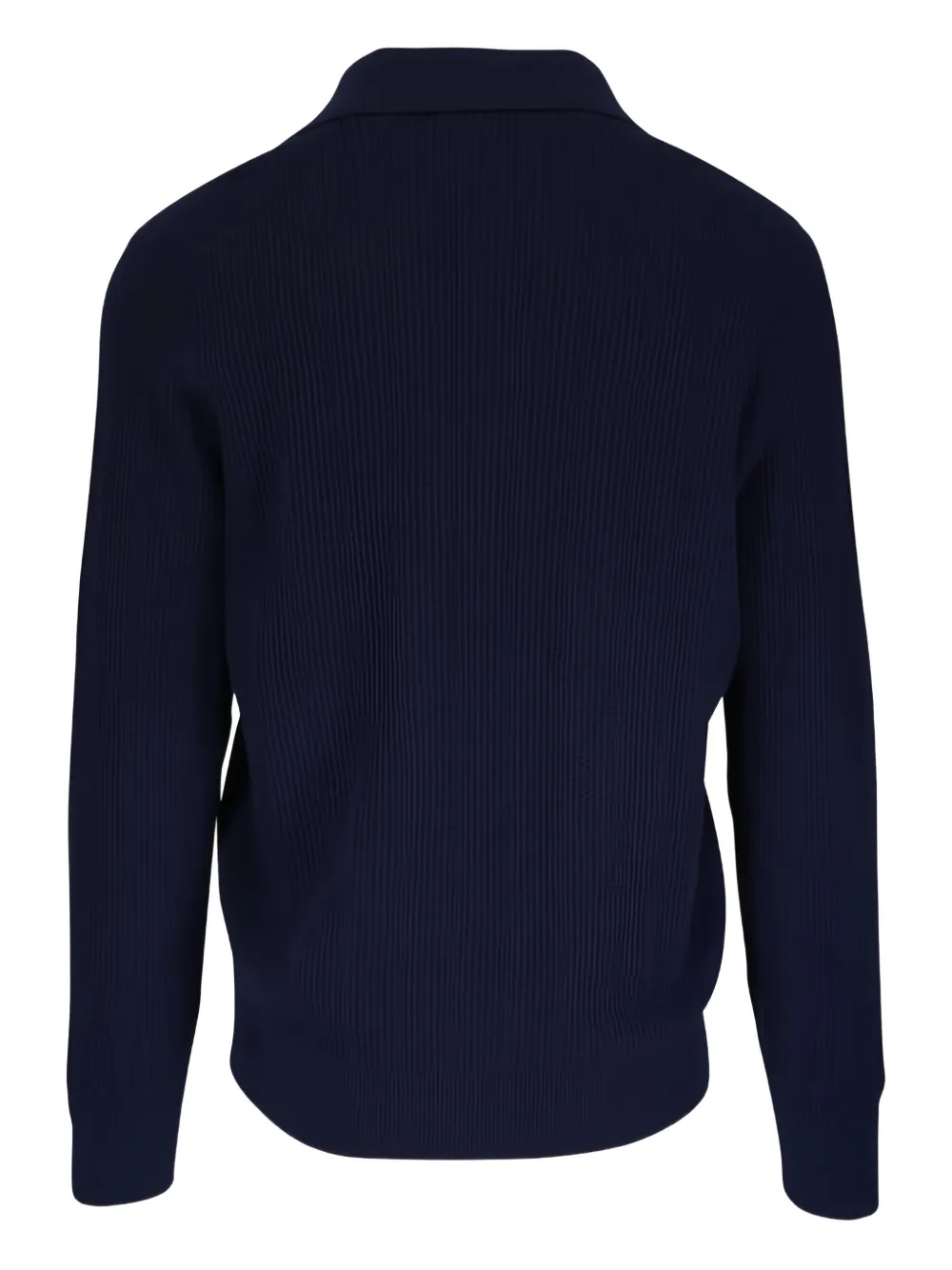 Brunello Cucinelli Geribbelde trui met polokraag Blauw