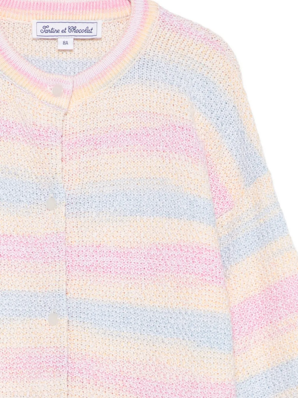 Tartine Et Chocolat Gestreept gewelfd vest Roze