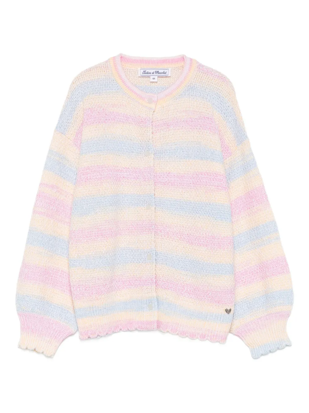 Tartine Et Chocolat Gestreept gewelfd vest Roze