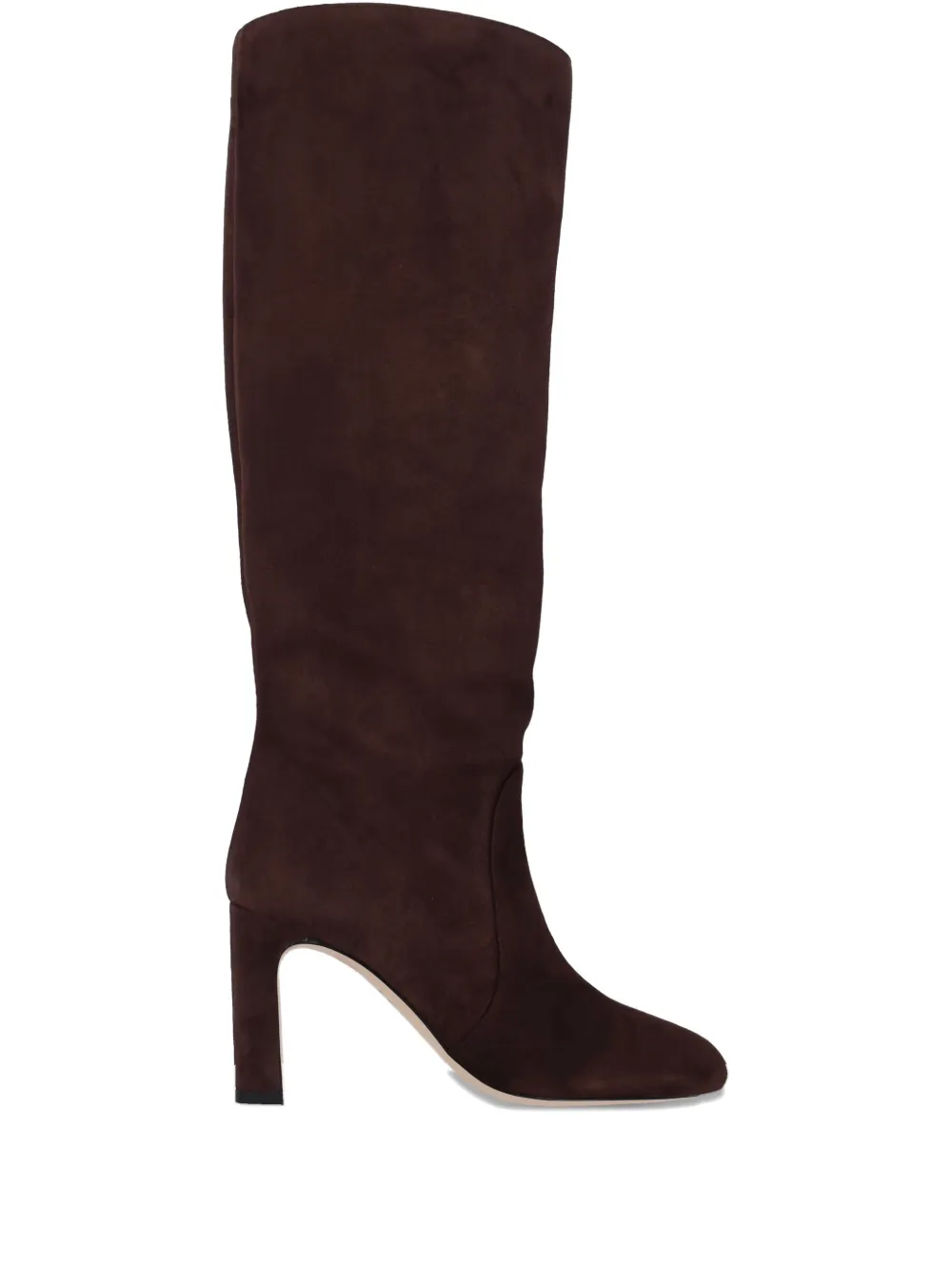 Stuart Weitzman 85mm Block-heel Suede Boots In Brown