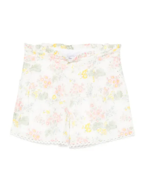 Tartine Et Chocolat shorts con estampado floral y ribete de encaje