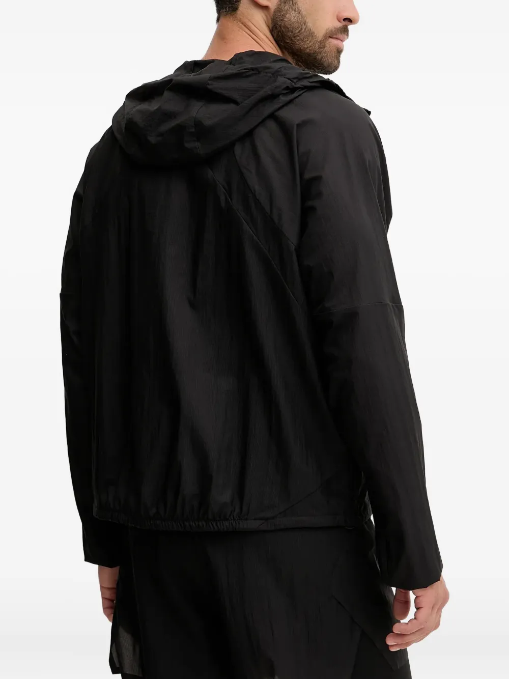 Puma X Heliot Emil Hooded Panelled Jacket In Black