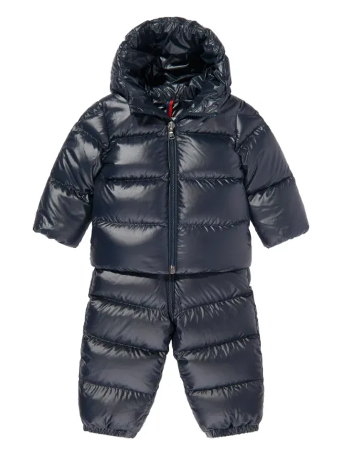 Moncler Enfant hooded quilted snowsuit