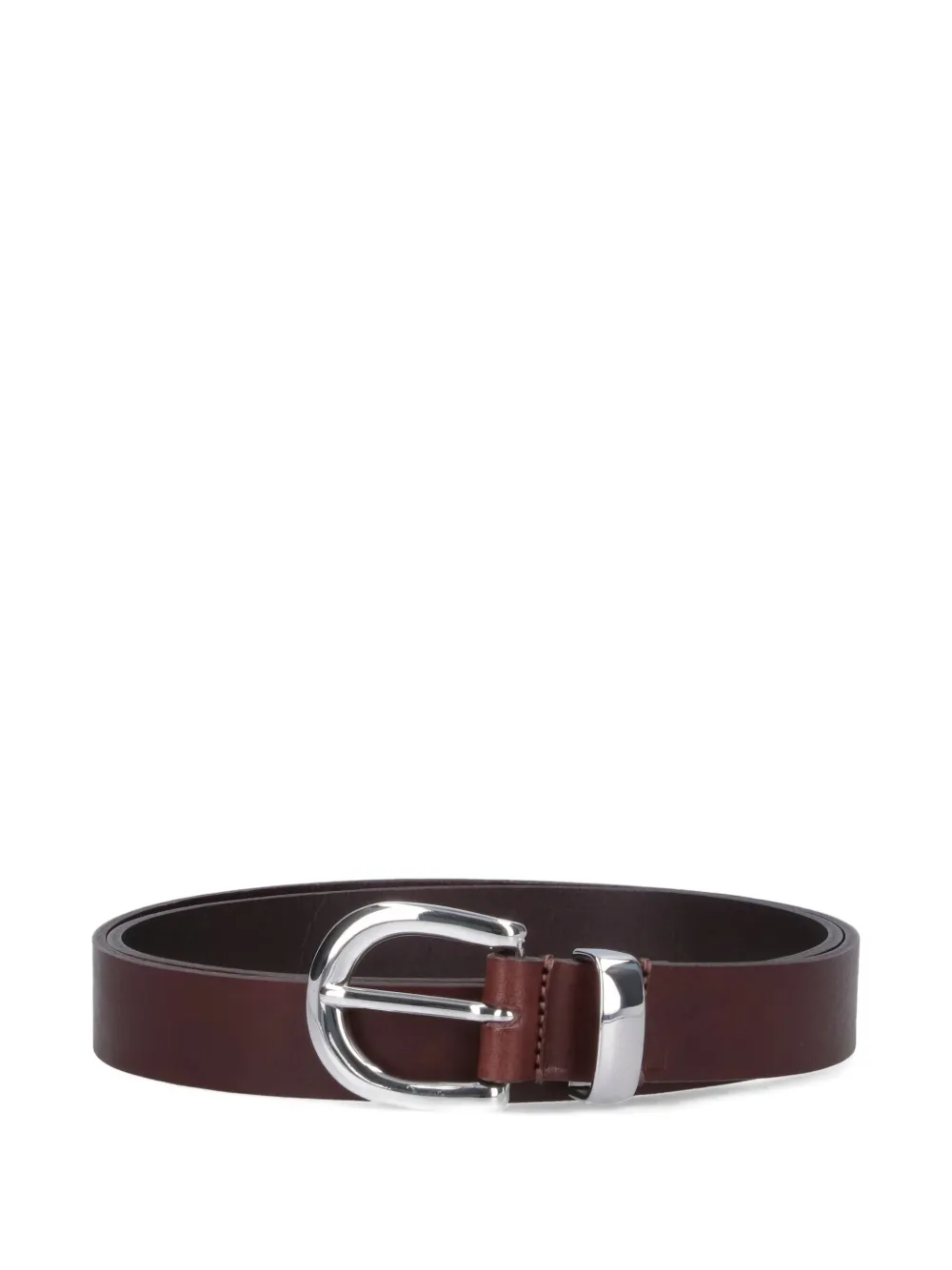 Sunflower Five-hole Leather Belt In Brown