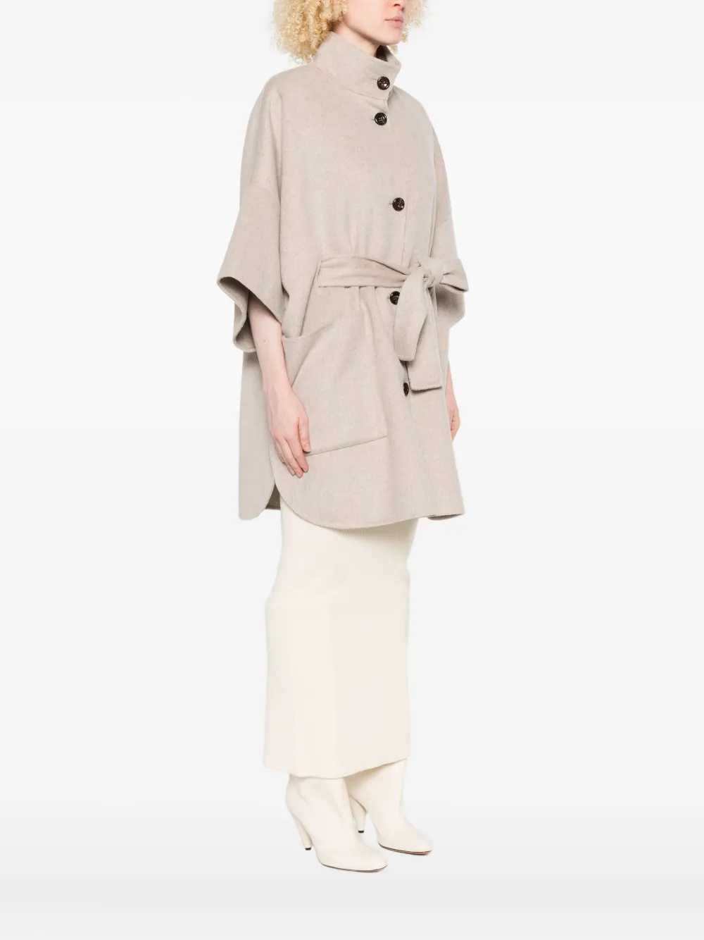 LIU JO Jas met enkele rij knopen Beige