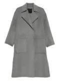LIU JO patch-pocket belted coat - Grey